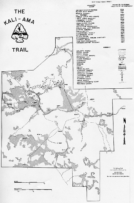 Kalima Trail Map, 1977