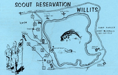 Camp Site Map, 1969