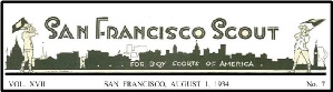 San Francisco Scout, Publication of the San Francisco Council (c 1917)