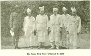 Army chefs provided the cooking for the Scouts